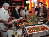 Buffet at welcome reception